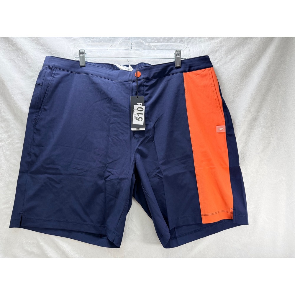 Rhone Barrier Swim‎ Shorts XXL Navy Orange NWT Performance Swim Trunks $104